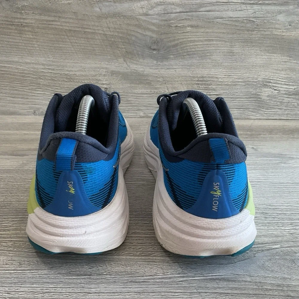 HOKA Skyflow Men's Size 9D Varsity Navy Electric Cobalt Blue Shoes 1155111-VVY